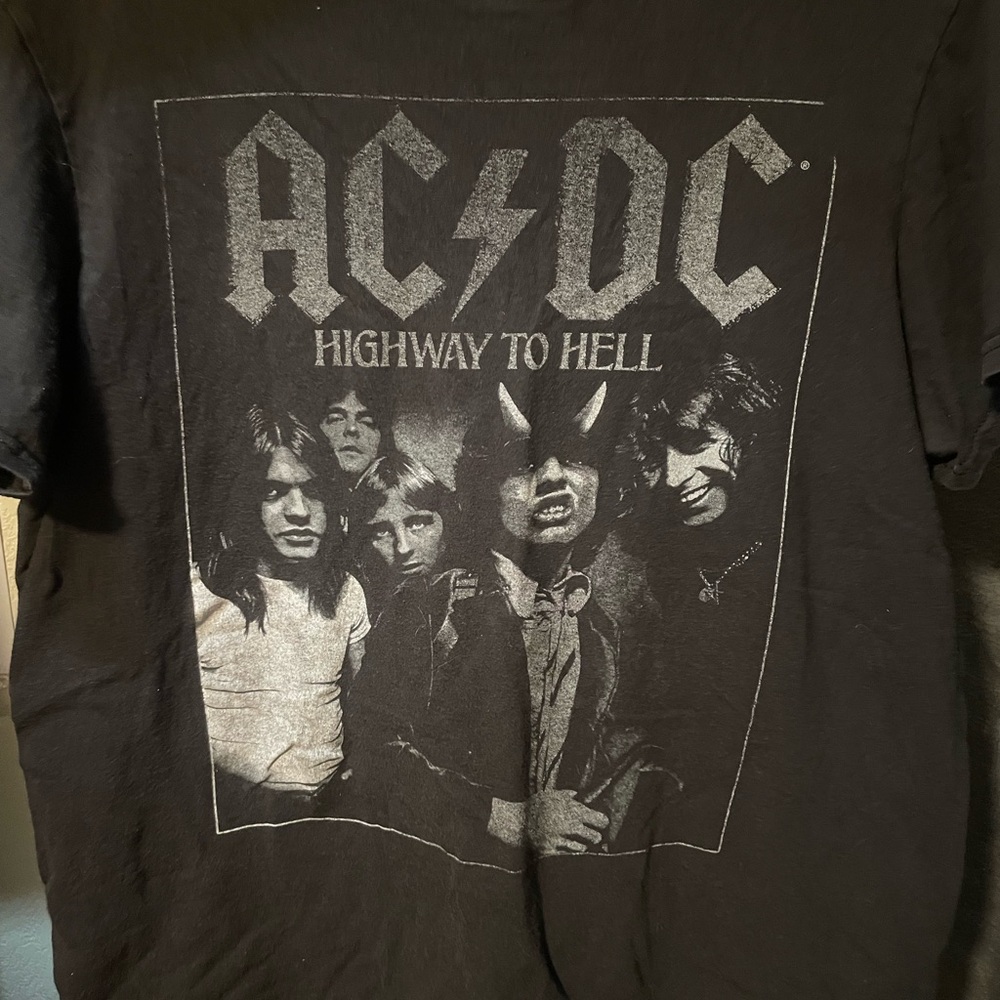AC/DC Black Graphic T-Shirt